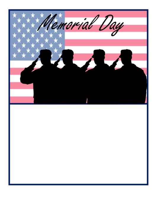 Memorial Day Flyer Template Printable pdf