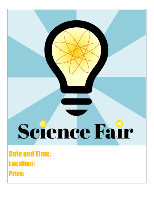 Science Fair Flyer Template Printable pdf