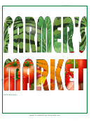 Farmer's Market Flyer Template