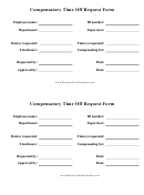 Compensatory Time Off Request Form