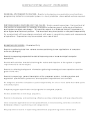 Assistant Systems Analyst Programmer Job Description Printable pdf