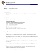 Warehouse Supervisor Printable pdf