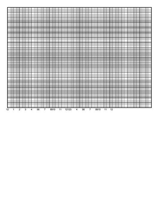 Graph Paper Template - 1 Day By Half Hour 100 Printable pdf