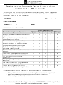 Service Learning Community Partner Evaluation Form