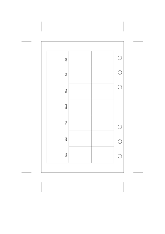 Pocket Calendar Template Printable pdf