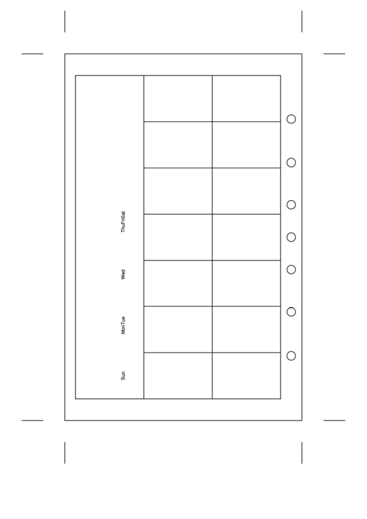 Pocket Calendar Template printable pdf download
