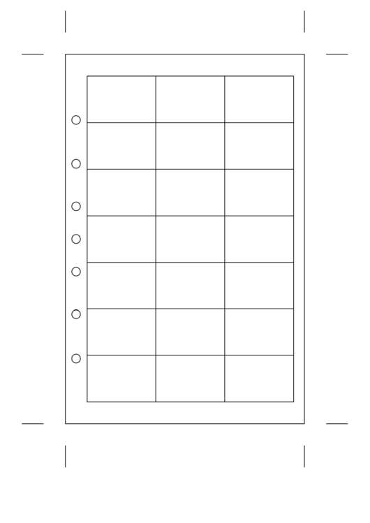 Pocket Calendar Template printable pdf download
