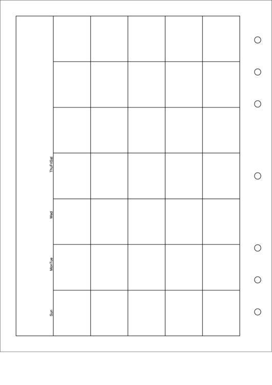 Pocket Calendar Template Printable pdf