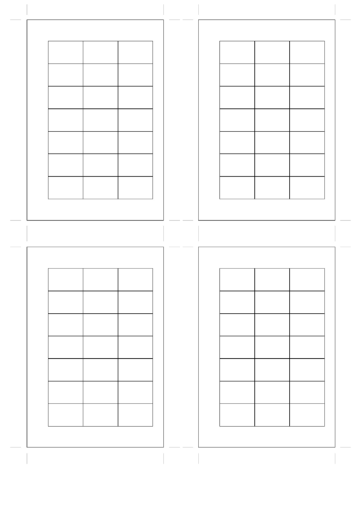 3 Lines Pocket Calendar Template Printable pdf