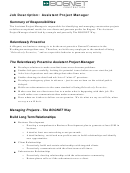 Assistant Project Manager Printable pdf