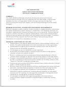 Public Relations Manager Printable pdf