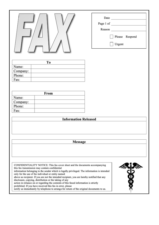 Office Fax Cover Sheet Printable pdf