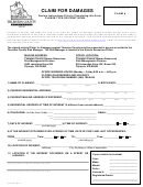 Thurston County Claim For Damages Form - 2013