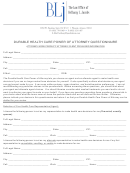 Durable Health Care Power Of Attorney Questionnaire Template