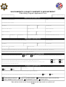 Mj New Ral Form - Ride-along Program Application Form - Sacramento County Sheriff's Department