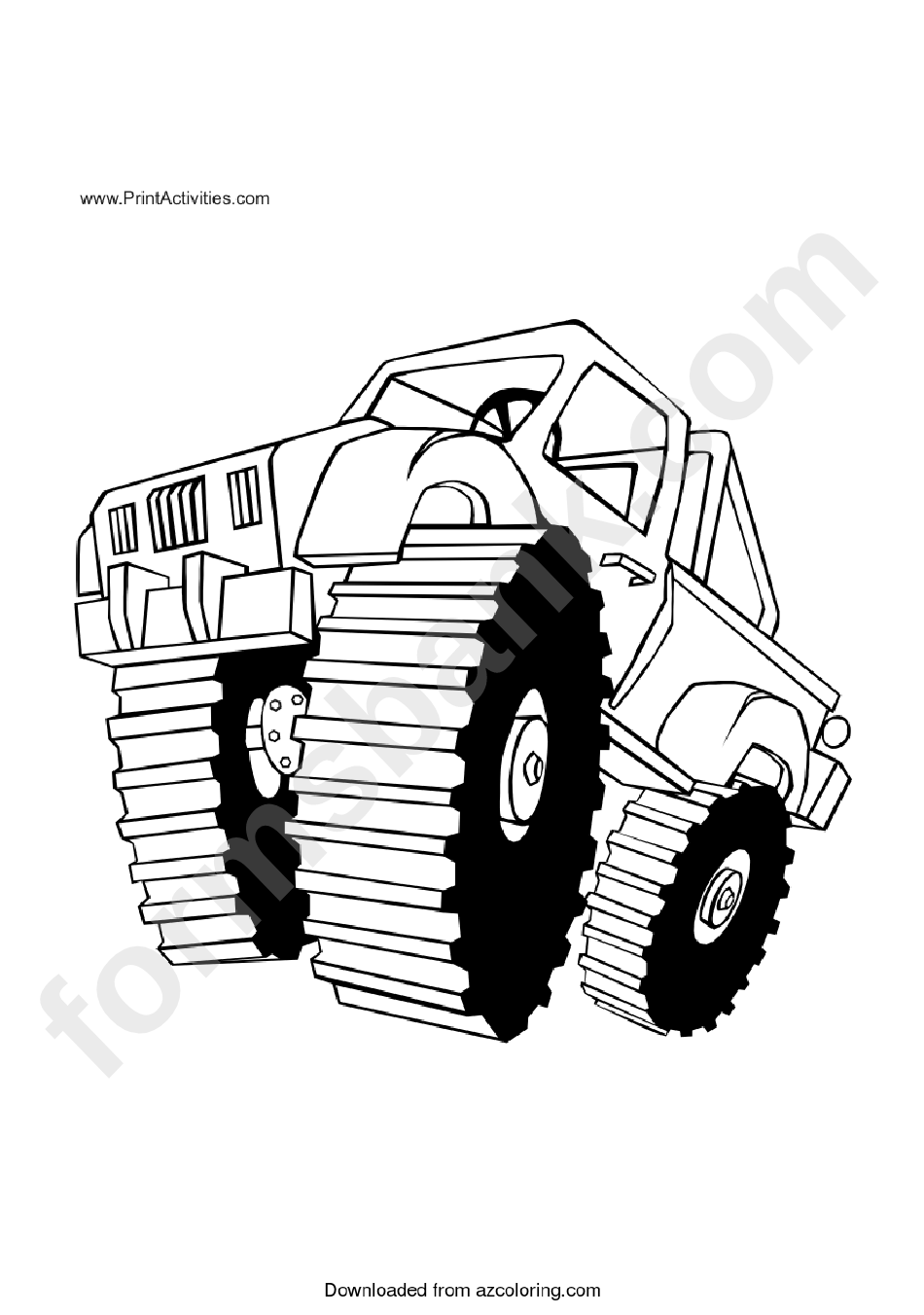 Truck Coloring Pages - Coloring Sheets