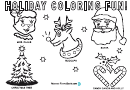 Holiday Fun Coloring Sheet