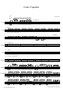 The Beatles - Come Together - Sheet Music