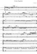 Come Together Electric Bass - The Beatles Music Sheet