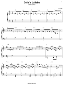 Bellas Lullaby Sheet Music - Carter Burwell Printable pdf