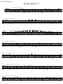 Alto Saxophone - Scale Sheet - 2