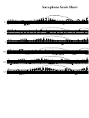 Saxophone Scale Sheet Printable pdf