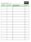My Physical Activity Diary Template