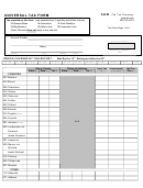 Universal Sales Tax Form - Alabama