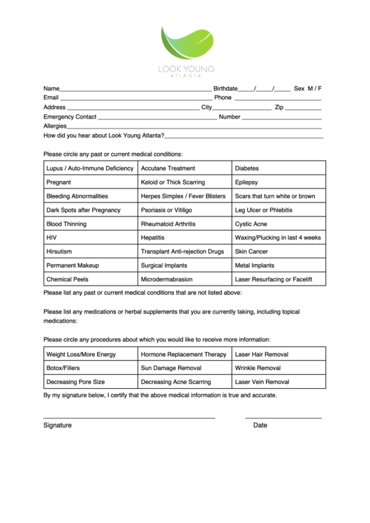 Patient Consent Form For Laser Genesis Skin Therapy Treating Warts Printable pdf
