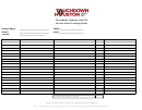 Touchdown Houston Lead On Service Hours Tracking Sheet