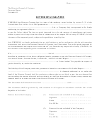Letter Of Guarantee Sample