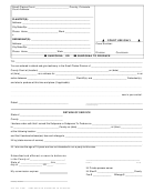 Form Jdf 254 - Subpoena Or Subpoena To Produce