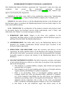 Membership Interest Purchase Agreement Template