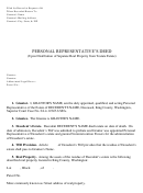 Personal Representative's Deed (upon Distribution Of Separate Real Property From Testate Estate) Form
