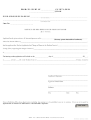 Notice Of Hearing On Change Of Name - Ohio Probate Court