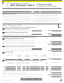 Fillable Schedule 1299-D - Income Tax Credits (For Corporations And Fiduciaries) - 2007 Printable pdf