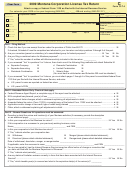 Montana Form Clt-4 - Montana Corporation License Tax Return - 2009