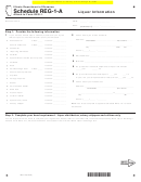 Fillable Schedule Reg-1-A - Liquor Information Form Printable pdf