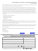 Form Ia 1041-v - Iowa Fiduciary Income Tax Payment Voucher