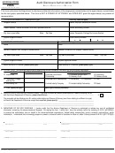 Form 285a - Audit Disclosure Authorization Form