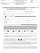 Form Bco 10 - Charitable Organization Registration Statement