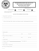 Pre-need Establishment Registration Form - Mississippi Secretary Of State
