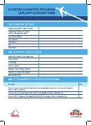 Charter Incentive Program (cip) Application Form