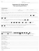 Application For Employment Form - Library (sample)