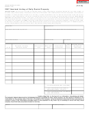 Form 3595 - Itemized Listing Of Daily Rental Property - 2007