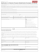 Form 3674 - Application For Obsolete Property Rehabilitation Exemption Certificate - 2003