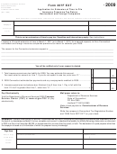 Form 207f Ext - Application For Extension Of Time To File Insurance Premiums Tax Return Nonresident And Foreign Companies - 2009