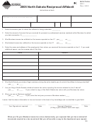 Montana Form Nr-1 - 2005 North Dakota Reciprocal Affidavit