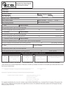 R-6001 - Application For A Direct Deposit Of A Business Tax Refund Form