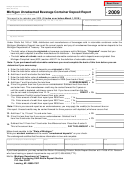 Form 2666 - Michigan Unredeemed Beverage Container Deposit Report - 2009